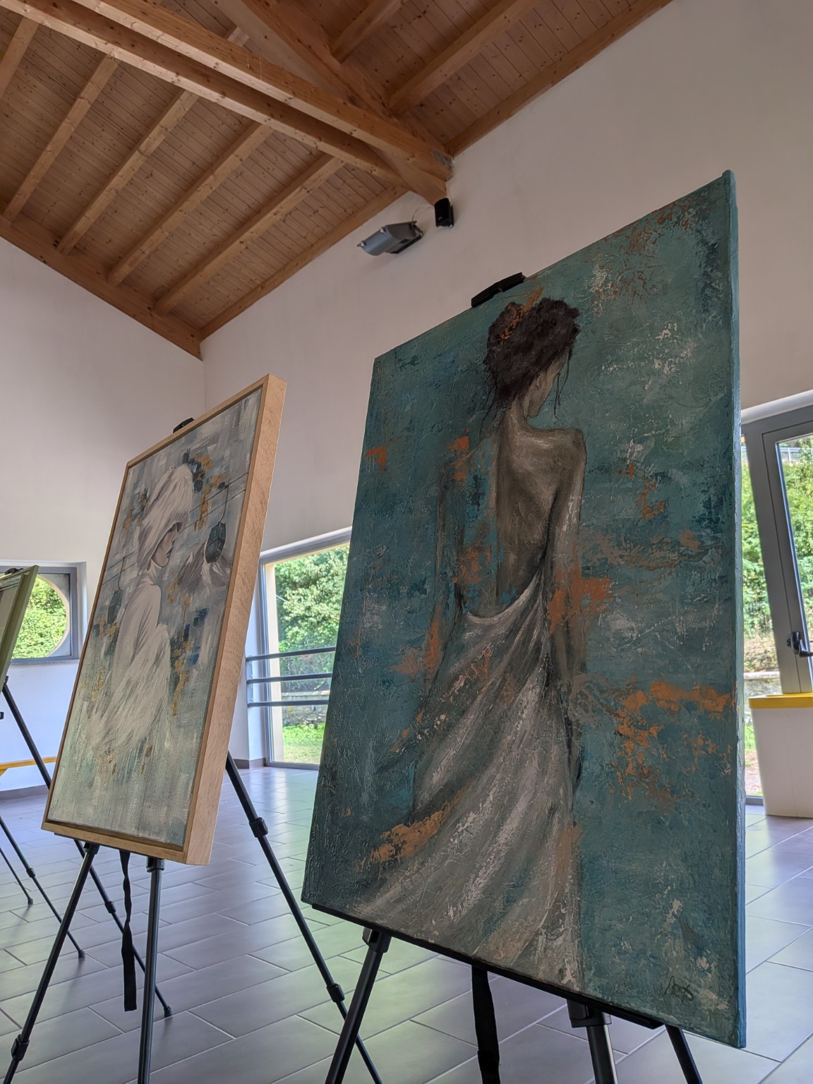 Esposizione d’arte, momento dell’esposizione